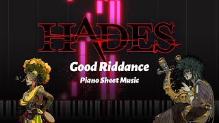 Hades - Good Riddance Piano (free sheet music!)