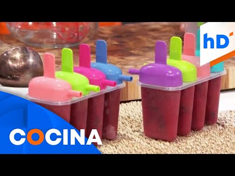 Receta: Paletas heladas caseras de jamaica, naranja y chía | hoyDía | Telemundo
