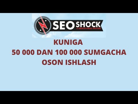SEOSHOK KUNIGA 50 000 DAN 100 000 SUMGACHA OSON ISHLASH