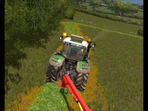 knaveswell farm mowing with new kuhn mower and fendt fs 15