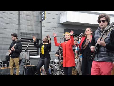 Mamylove Sarambé sur la dalle Kennedy à Villejean (Rennes)  le 24 mars 2019