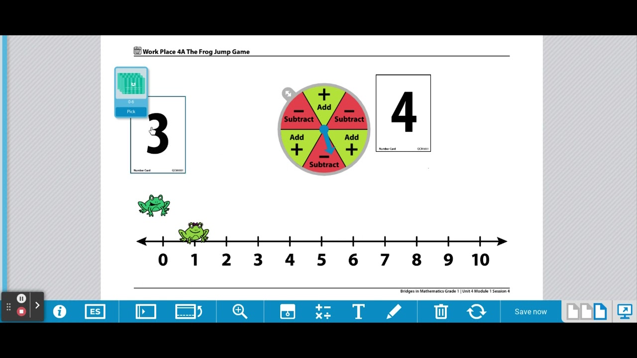 Gr1 WP 4A The Frog Jump Game