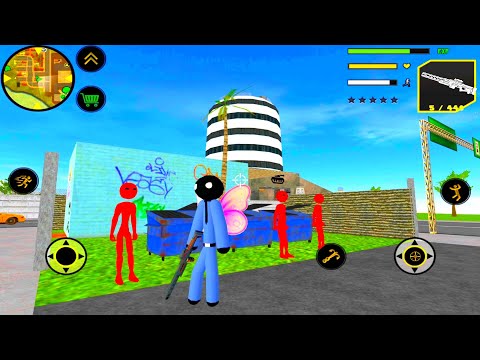 US Police Stickman Rope Hero #2 - Can We Save the City?