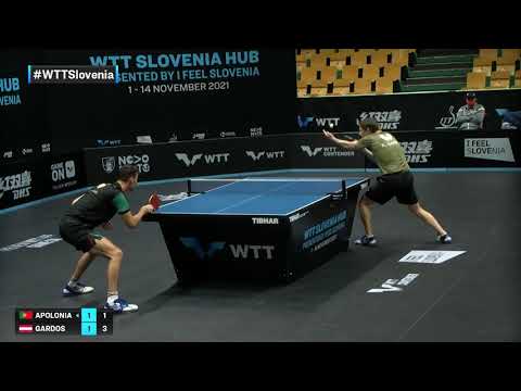 Tiago Apolonia vs Robert Gardos | WTT Contender Novo Mesto 2021 | MS | R32