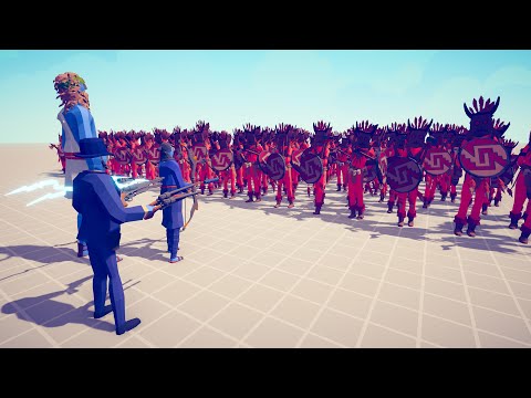 TIKI WARRIORS vs 3x EVERY GOD - Totally Accurate Battle Simulator TABS