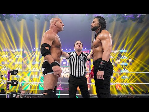 Roman Reigns vs. Goldberg Universal Championship - WWE Elimination Chamber 2022