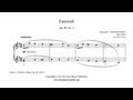 Grechaninov : Farewell, Op. 98, No. 4