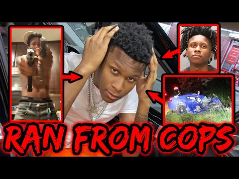 ATK YBEEZY RAN FROM COPS, CRASH INTO POLICE CAR, MAN HUNT