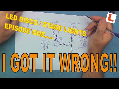 Learn Electronics Repair 16 LED Disco Lights 1