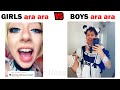 GIRLS ara ara voice VS BOYS (watch till the end XD)