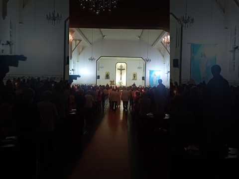 A MISSA DE PÁSCOA em ITAPIRANGA SANTA CATARINA CIDADE CATARINENSE divisa RIO GRANDE DO SUL #shorts