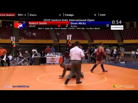 Sunkist Open - Greco - 120kg Finals - Robbie Smith vs. Deon Hicks