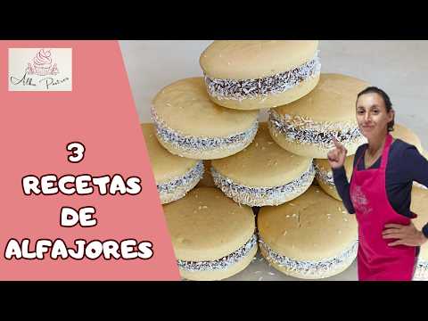 3 RECETAS DE ALFAJORES, de chocolate, de maicena y YO-YO, para vender o solucionar tu merienda hoy!