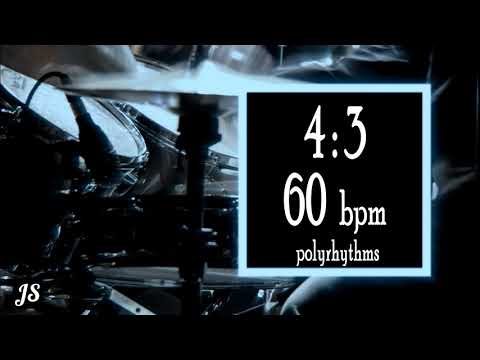 60 Bpm - 4:3 Polyrhythm Drum Beat