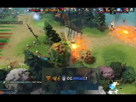 OG.Notail showing "?" to Alliance.Nikobaby LUL | The International 10 Group Stage