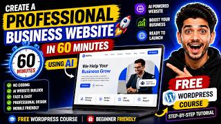 Create a Professional Business Website in 60 Minutes 🔥 | Using AI | Tutorial for Beginners (2026)
