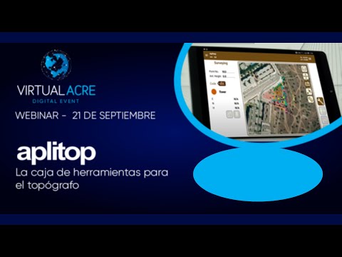 WEBINAR APLITOP Y ACRE  | La caja de herramientas para el topógrafo