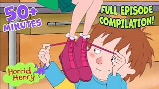 Henry and Moody Margaret's Prank Competition | Season 3 Clip Compilation | Horrid Henry | 50+ MINS