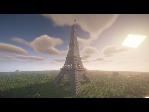 How to build the Eiffel Tower on Minecraft