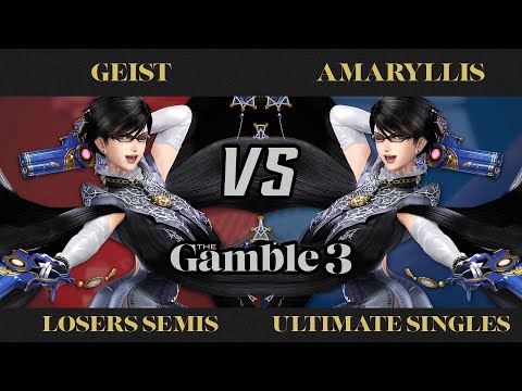 The Gamble 3 Losers Semis - Geist (Bayonetta) vs. GRNT Amaryllis (Bayonetta) - SSBU