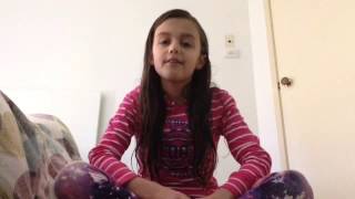 Krystal singing moonshadow by Mandy moore