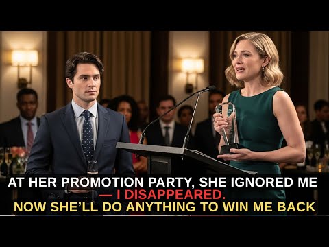 At Her Promotion Party, She Ignored Me — I Disappeared. Now She’ll Do Anything to Win Me Back