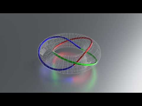 Trefoil in torus animation