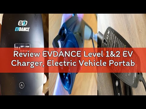 Level 1&2 EV Charger -16Amp Adjustable Current Home Charging Station with 110V-240V NEMA 6-20 Plug & 5-15 Adapter, 25FT Cable Portable Electric Vehicle Car Charger, SAE J1772 Charging Station for Home video review thumbnail