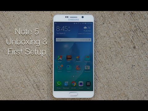 Samsung Galaxy Note 5 Unboxing and First Setup