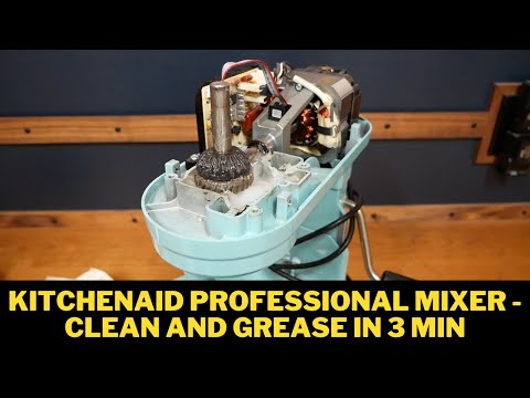 KitchenAid Professional Mixer   Clean and Grease in 3 Min