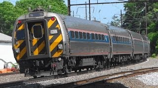 preview picture of video 'Amtrak AEM-7 In Leaman Place, Pennsylvania'