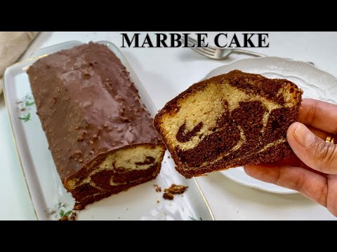 The Ultimate Marble Loaf Cake - Bakery Style at Home!