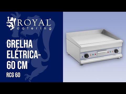 vídeo - Grelha elétrica- 60 cm - Lisa - 2 x 3,2 kW