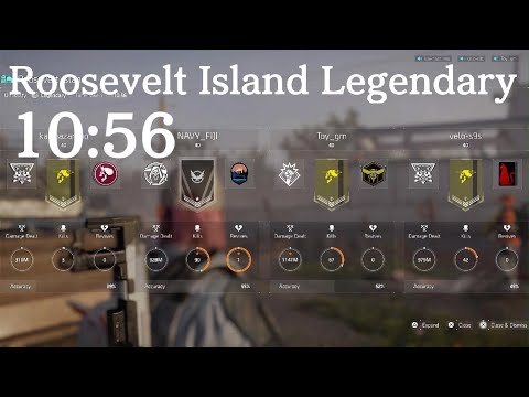 The Division 2 Speedrun - Roosevelt Island Legendary 10m56s with CCC - TU20