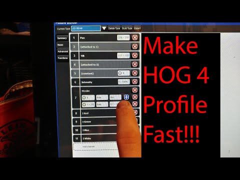 How to make a Light profile for HOG 4 PC and console