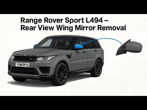 How to remove the door wing mirror on Range Rover Sport L494