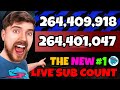 MrBeast VS T-Series: (Live Subscriber Count RACE!)