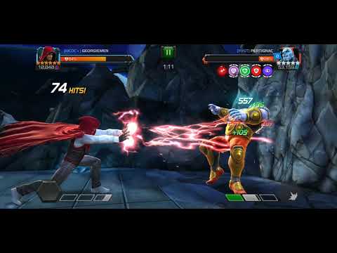 MCOC AW 6* 1/25 Hood vs 5* 5/65 The Champion Final Boss (second fight)