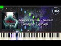 Stargate Universe Season 2 Destiny Leaves Piano Solo FREE Sheet Music Arrangement