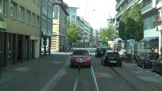 preview picture of video 'Strassenbahn Basel linia 16'