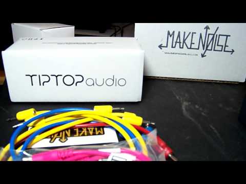 Unboxing Make Noise Maths, Ad Infinitum hot pink patch cables, TipTop Audio uZeus, Stackables