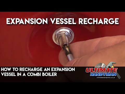 How to recharge an expansion vessel in a combi boiler