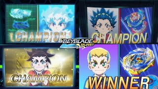 Final Battle Winners in Beyblade Burst Season 1-5