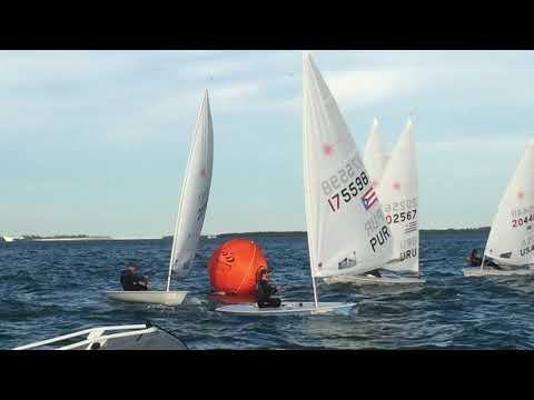 Sailing World Cup Miami 2016 - Laser Gold Fleet - Windward Rounding