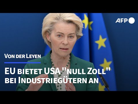 Von der Leyen bietet USA "null Zoll" bei Industriegütern an | AFP