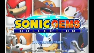 Gamecube Introduction du jeu  Sonic Gems Collectio