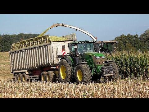 Mais 2023 : Gut Hohen Luckow | Mais silage | New Holland TJ430 | John Deere 8430 | 8000 acres Corn