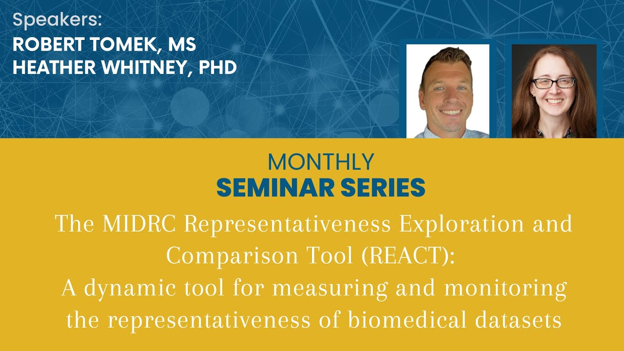 The MIDRC Representativeness Exploration and Comparison Tool (REACT)