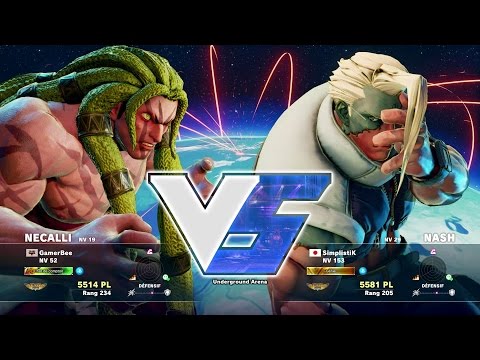 Gamerbee ( Necalli ) VS SimplistiK ( Nash ) HD 1080p - Street Fighter 5
