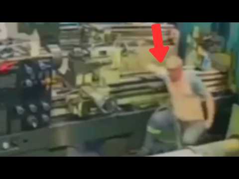 😨ROTATING MACHINE ACCIDENT